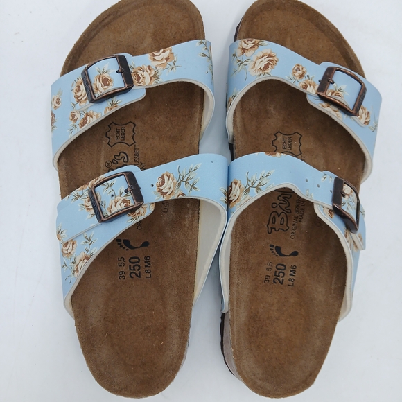 Birkenstock Blue Floral Sandals - Picture 3 of 16